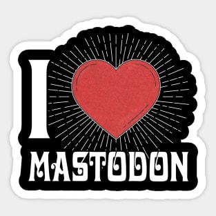 Graphic Lovely Mastodon Name Called Vintage Classic Styles Sticker